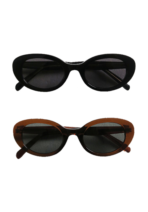 graceful oval line sunglasses (2color)